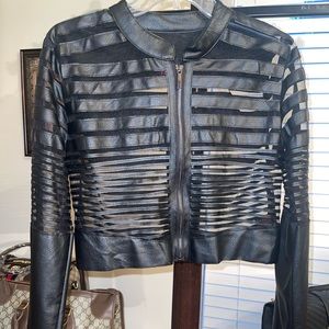 Black jacket….. See through